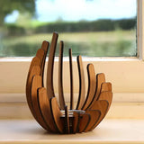 LotaVéa Lotus-Teelichthalter aus Holz