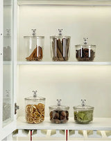 Klarivo Transparente Aufbewahrungsgläser mit Deckel