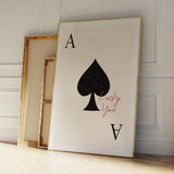 RoyalFlush Poker Canvas – Exklusive Poker-Wanddekoration für ein modernes Wohninterieur