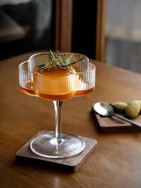 CrystalSip Vintage Geriffelte Gläser