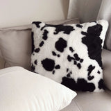 Luxuriöser NordicCow Plüschkissenbezug – Skandinavischer Stil