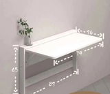 FlexiWall Klappbarer Wand-Schreibtisch – Platzsparender Multifunktionstisch für Wohnen & Homeoffice