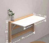 FlexiWall Klappbarer Wand-Schreibtisch – Platzsparender Multifunktionstisch für Wohnen & Homeoffice