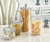 Klarivo Transparente Aufbewahrungsgläser mit Deckel