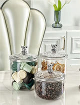 Klarivo Transparente Aufbewahrungsgläser mit Deckel