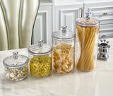 Klarivo Transparente Aufbewahrungsgläser mit Deckel