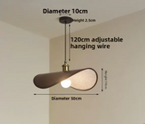 Wabi-Sabi Strohhut-Pendelleuchte – Modernes Retro-Design aus Textil für Esszimmer, Teehaus und Boutique-Dekoration