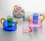 PrismaBrew Hitzebeständige Glas-Teekanne & Trinkbecher