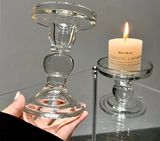 AuroraHeritage Retro-Glas-Kerzenhalter