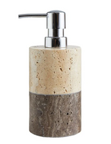 Luxus Marmor-Leoparden Badezimmerkollektion – Keramik Lotionflasche, Mundspülbecher, Seifenspender & Ablage-Set