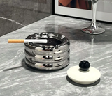 NordicClean Keramischer Aschenbecher mit Deckel