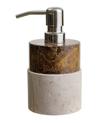 Luxus Marmor-Leoparden Badezimmerkollektion – Keramik Lotionflasche, Mundspülbecher, Seifenspender & Ablage-Set