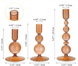 LumiÉclat 3-teiliges Glas-Tischdekor-Set