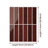 DecoFlex 3D Wandfliesen – Selbstklebende, Wasserfeste Wandaufkleber mit Harzbeschichtung