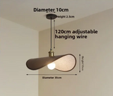 Wabi-Sabi Strohhut-Pendelleuchte – Modernes Retro-Design aus Textil für Esszimmer, Teehaus und Boutique-Dekoration