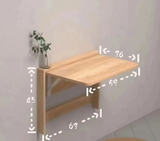 FlexiWall Klappbarer Wand-Schreibtisch – Platzsparender Multifunktionstisch für Wohnen & Homeoffice