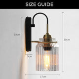 LumiVintage RibGlas Wandleuchte – Klassische Stimmungsbeleuchtung mit modernem Handwerk