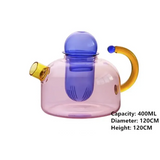 PrismaBrew Hitzebeständige Glas-Teekanne & Trinkbecher