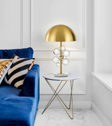 GloboLux Kristallfarben Tischlampe – Luxus Postmoderne Tischlampe mit Buntkristallglas