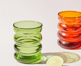 RippleWave Lux Glasbecher 250 ml – Kreativer hitzebeständiger Design-Trinkbecher