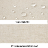 LineaLuxe Premium Duschvorhang – Wasserabweisend & Extra Dickes Kunstleinen – Beige