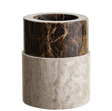 Luxus Marmor-Leoparden Badezimmerkollektion – Keramik Lotionflasche, Mundspülbecher, Seifenspender & Ablage-Set