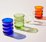 RippleWave Lux Glasbecher 250 ml – Kreativer hitzebeständiger Design-Trinkbecher