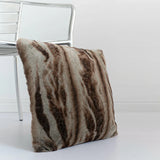 FurLuxe Patchwork Echtfell-Optik Kissen – Exklusiver Dekokissenbezug