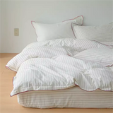 CreamSoft Elegance Bettwäsche-Set (4-teilig) – Luxuriöser Minimalismus & sanfter Schlafkomfort für jedes Schlafzimmer