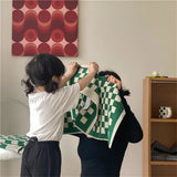 Premium Baumwoll-Karierte Gesichts- und Badetuch mit Langfasern