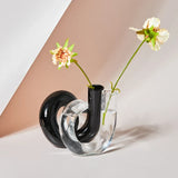 CrystalBloom Glasblumenvase & Kerzenhalter