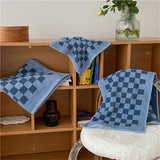 Premium Baumwoll-Karierte Gesichts- und Badetuch mit Langfasern