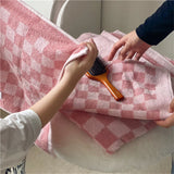 Premium Baumwoll-Karierte Gesichts- und Badetuch mit Langfasern