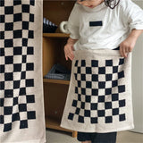 Premium Baumwoll-Karierte Gesichts- und Badetuch mit Langfasern