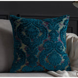 Luxuriöser Europäischer Damast-Kissenbezug aus geschnittenem Velours – Authentischer Barockstil | Retro-eleganter Zierkissenbezug