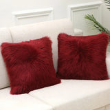 SoftLuxe Fluffy Fell Kissenbezug 45×45 cm – Superweicher Plüsch-Sierkissenbezug