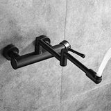 AquaTurn ZwartPro – Luxuriöse Schwarze Wandarmatur 360° Drehbar