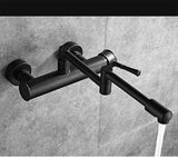 AquaTurn ZwartPro – Luxuriöse Schwarze Wandarmatur 360° Drehbar