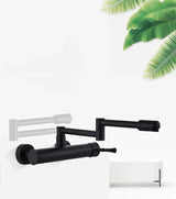 AquaTurn ZwartPro – Luxuriöse Schwarze Wandarmatur 360° Drehbar