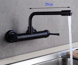 AquaTurn ZwartPro – Luxuriöse Schwarze Wandarmatur 360° Drehbar