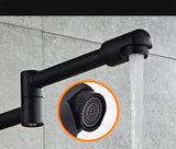 AquaTurn ZwartPro – Luxuriöse Schwarze Wandarmatur 360° Drehbar