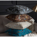 Luxuriöser Europäischer Damast-Kissenbezug aus geschnittenem Velours – Authentischer Barockstil | Retro-eleganter Zierkissenbezug