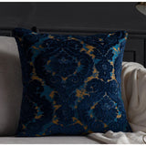 Luxuriöser Europäischer Damast-Kissenbezug aus geschnittenem Velours – Authentischer Barockstil | Retro-eleganter Zierkissenbezug