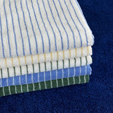 Luxuriöses Biologisches Gestreiftes Jacquard Baumwollhandtuch – Superweich, Absorbierend & Langlebig für Bad und Gesicht