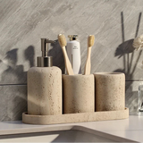 EcoStone Luxe Badezimmer-Accessoire – Naturstein & Sandstein