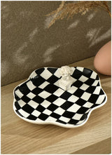 RetroCheck Schachbrett-Keramikschale