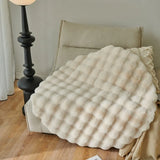 UltraSoft Imitations-Kaninchenfell Rundteppich – Fluffy Luxus-Teppich für Wohnzimmer, Schlafzimmer & Kinderzimmer