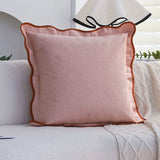 NordicBlauw Falten Kissenbezug 45×45 – Atmungsaktiv, Stilvoll & Luxuriös Dekokissenbezug