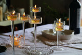 CrystalGlow Luxe Glas-Teelichthalter-Set