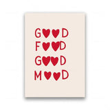 RedHeart Minimalistisches Küchen-Canvas